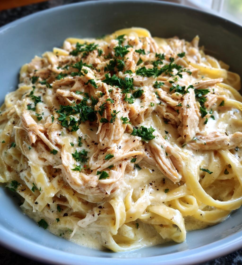 crockpot chicken alfredo