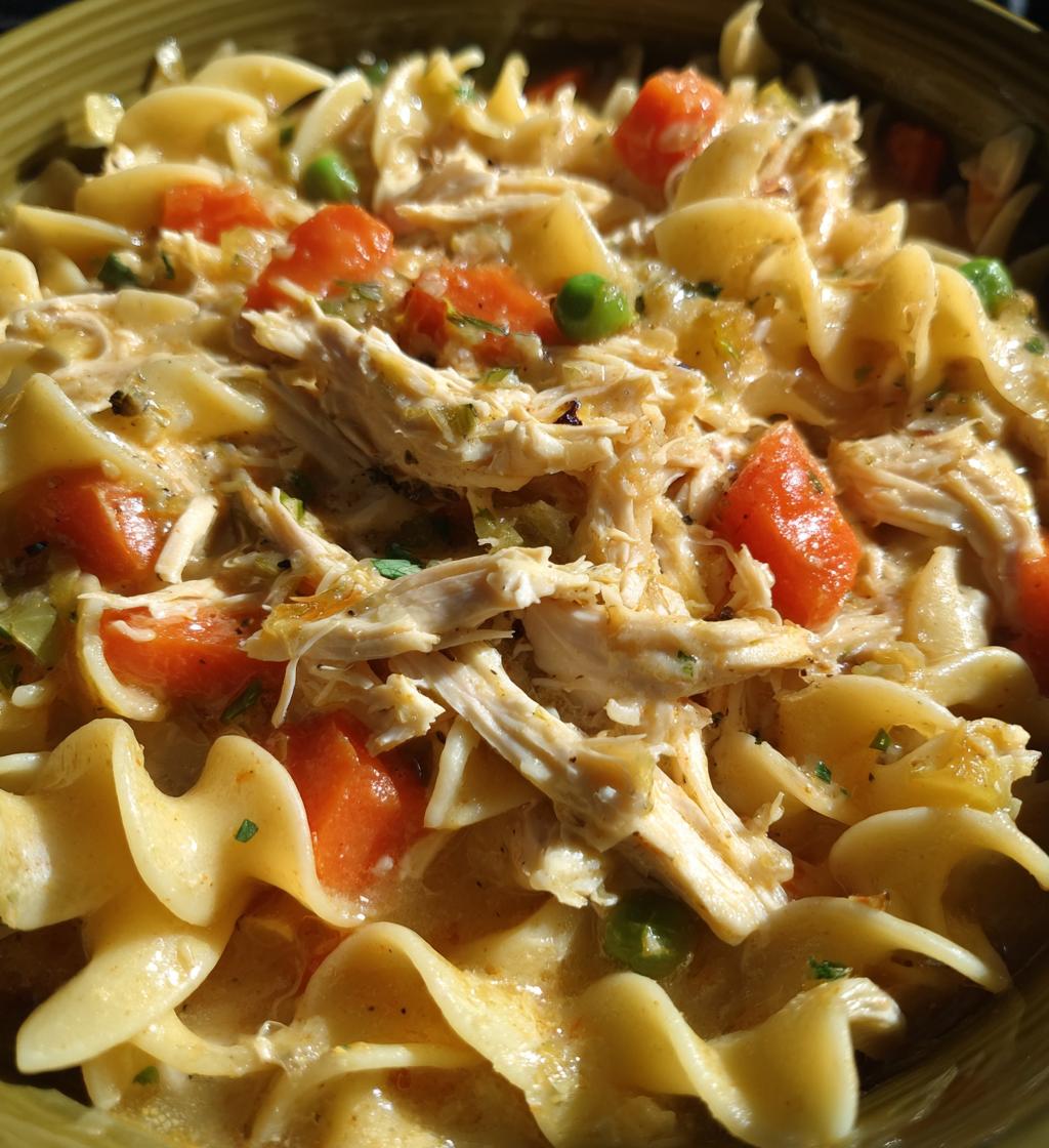 crockpot chicken and noodles