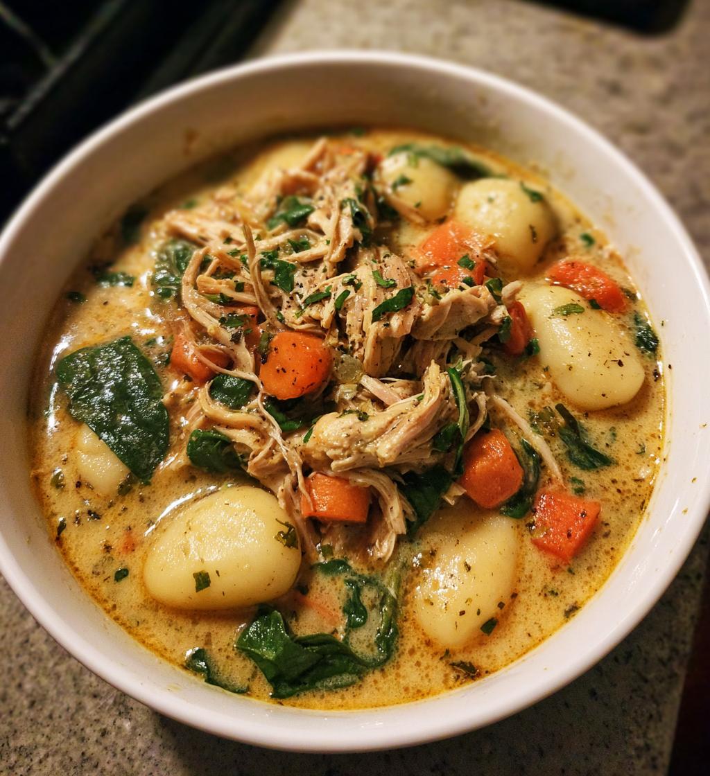 crockpot chicken gnocchi soup