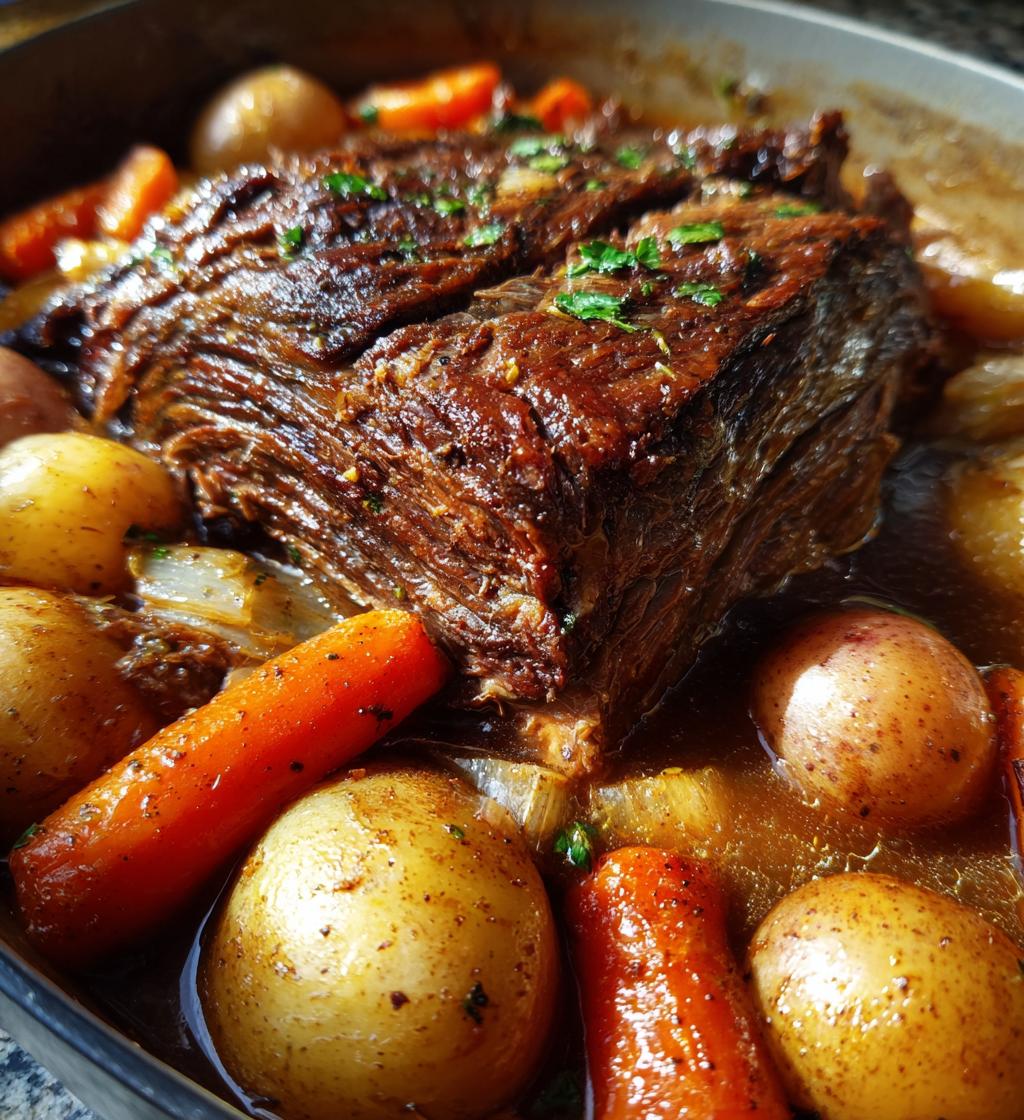Perfectly Tender Dutch Oven Chuck Roast in 4 Hours