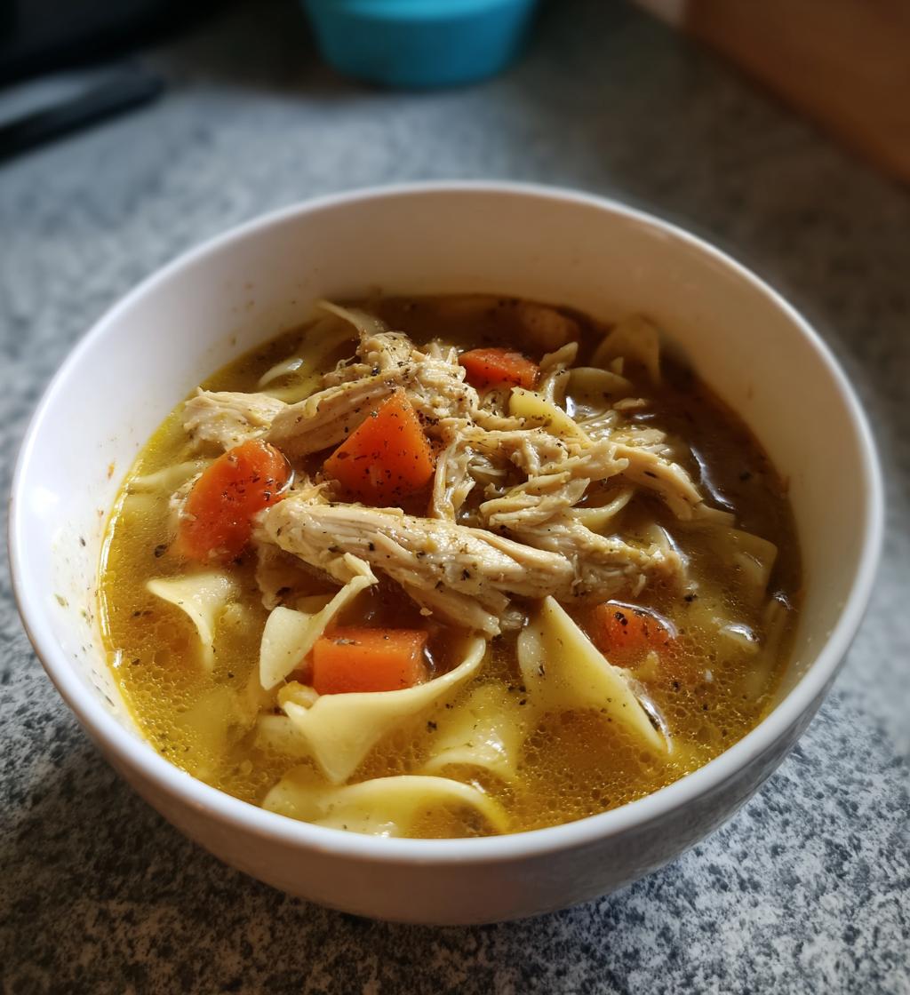 easy chicken noodle soup crock pot
