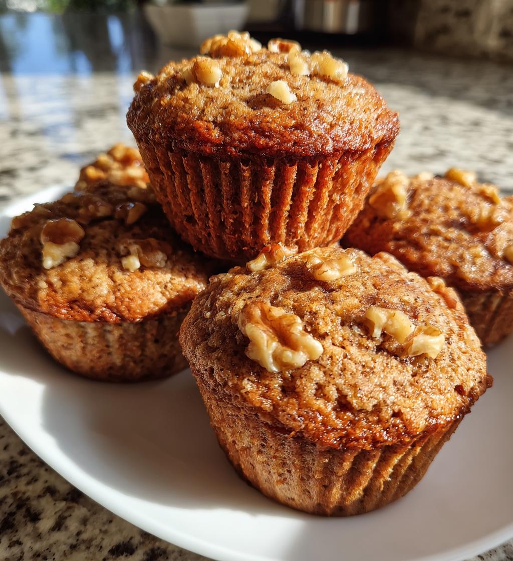 healthy banana muffins