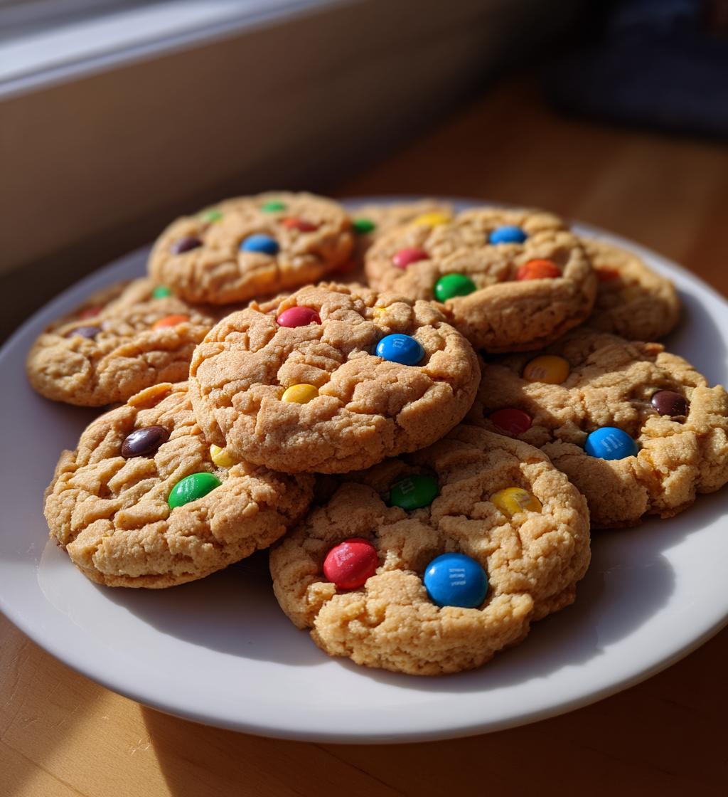 peanut butter m&m cookies
