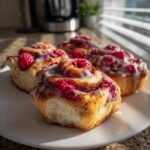 raspberry cinnamon rolls