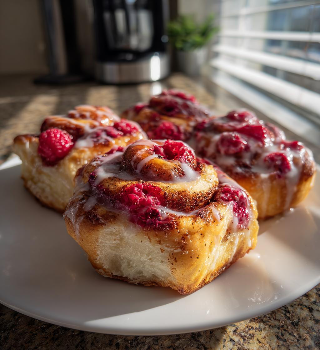 raspberry cinnamon rolls