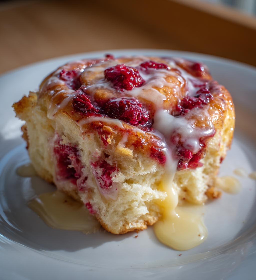 raspberry cinnamon rolls
