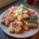 round christmas cookies decorated