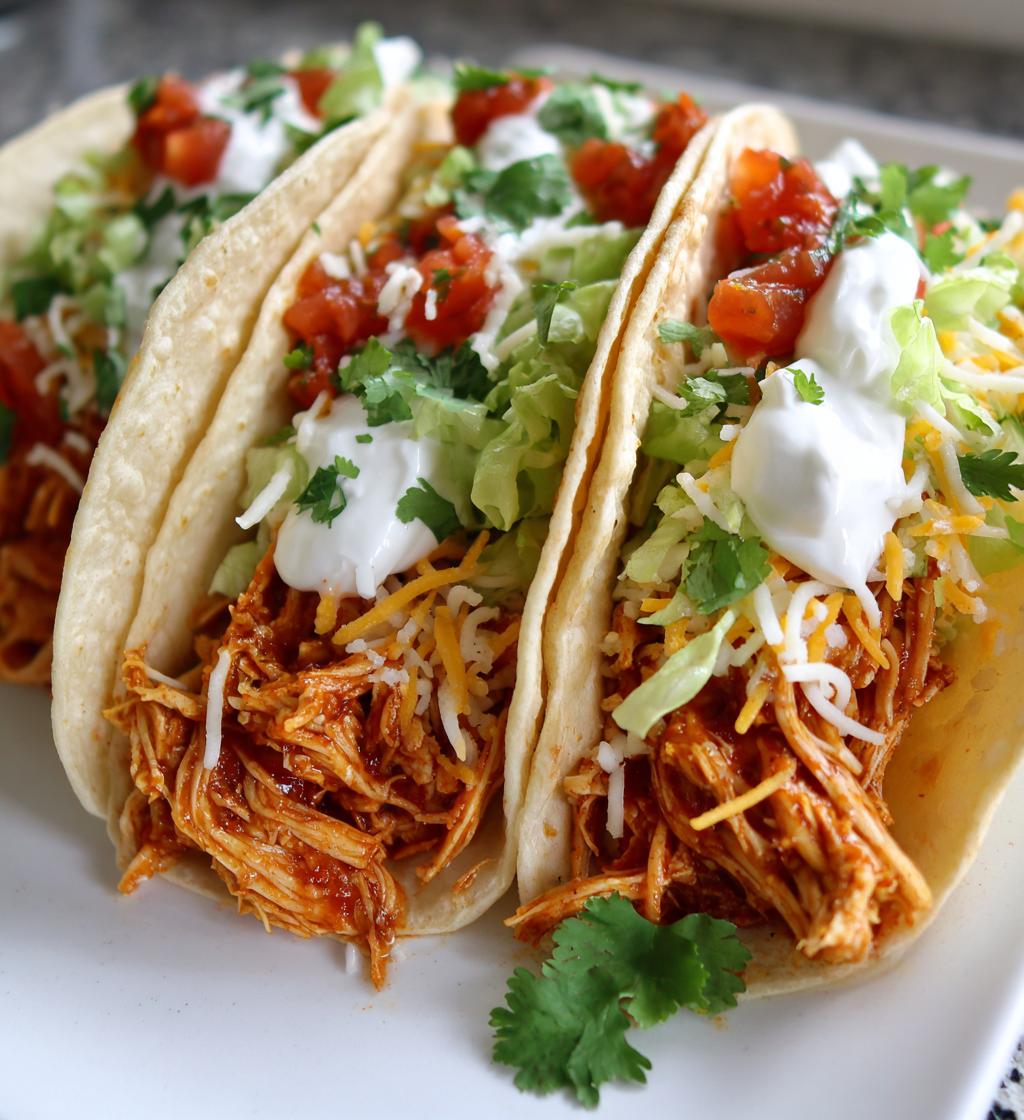 shredded chicken tacos crockpot