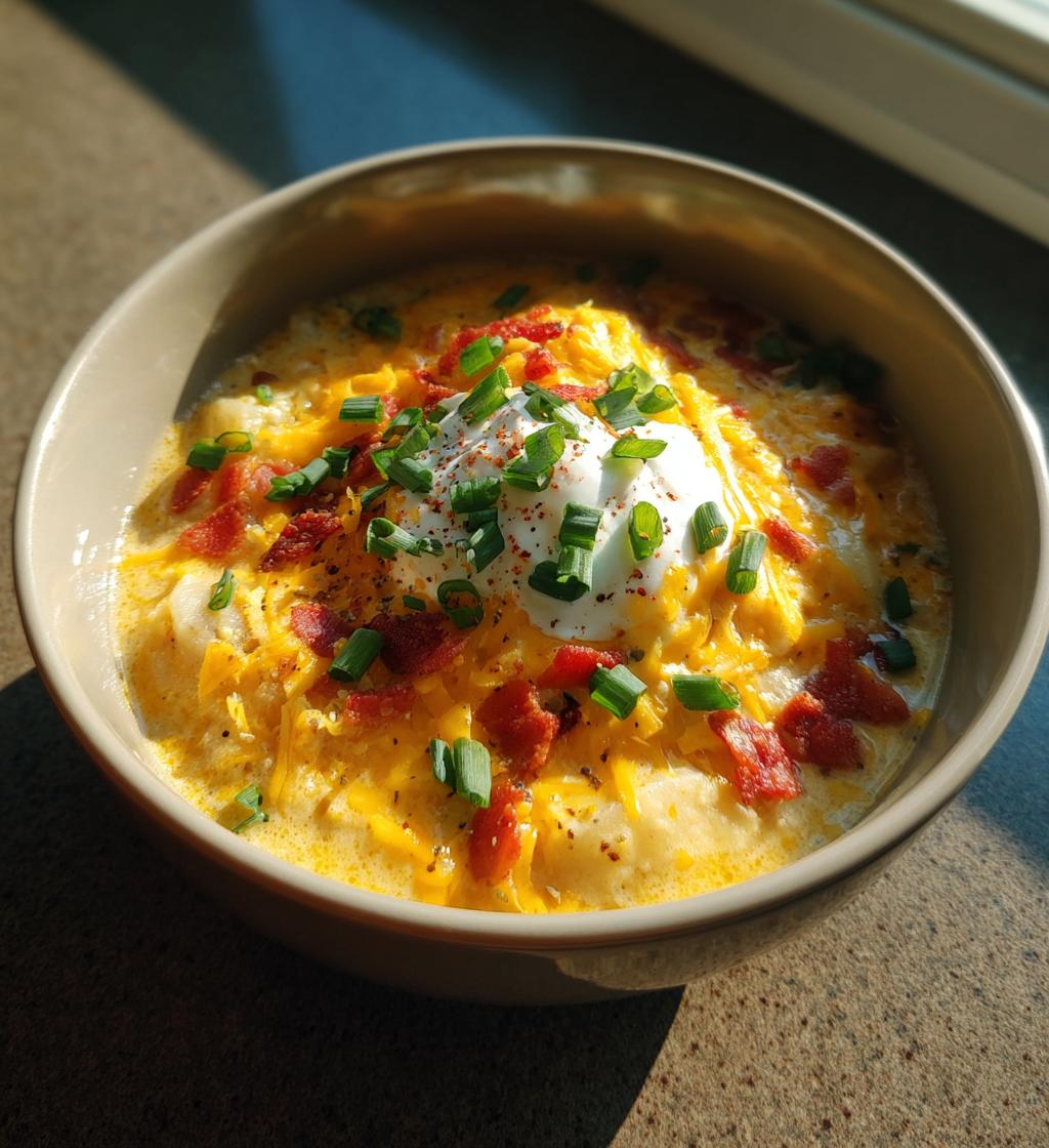 slow cooker baked potato soup