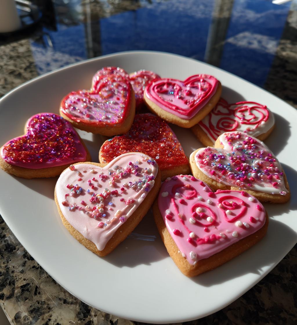 valentines cookies decorated ideas