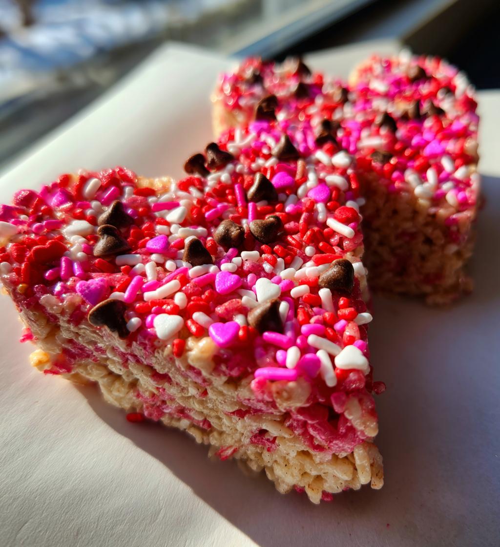 valentines day rice krispie treats