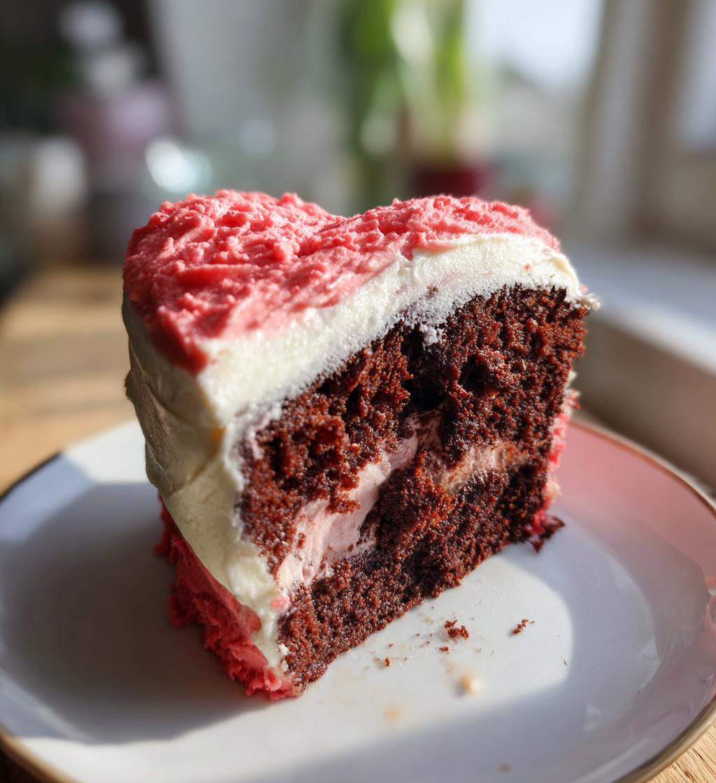 valentines heart cake