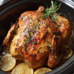 whole chicken in the crockpot