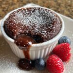 Chocolate lava cake valentines