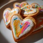 Heart-shaped cookies