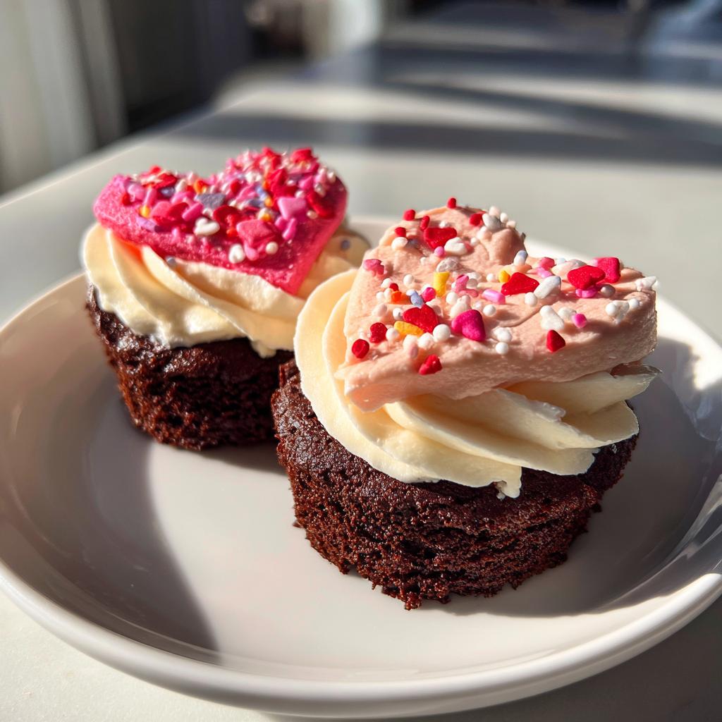 Mini valentines cakes