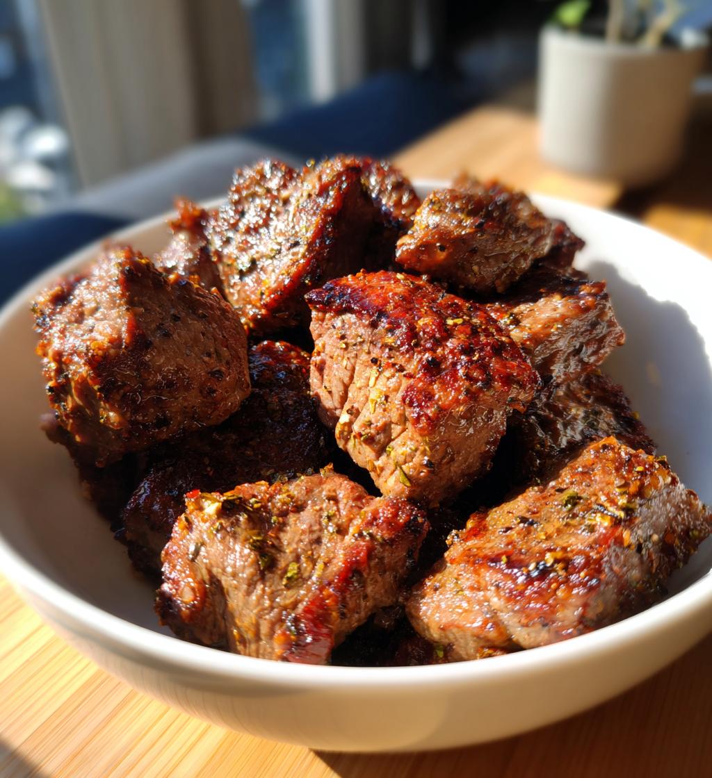 air fryer steak bites