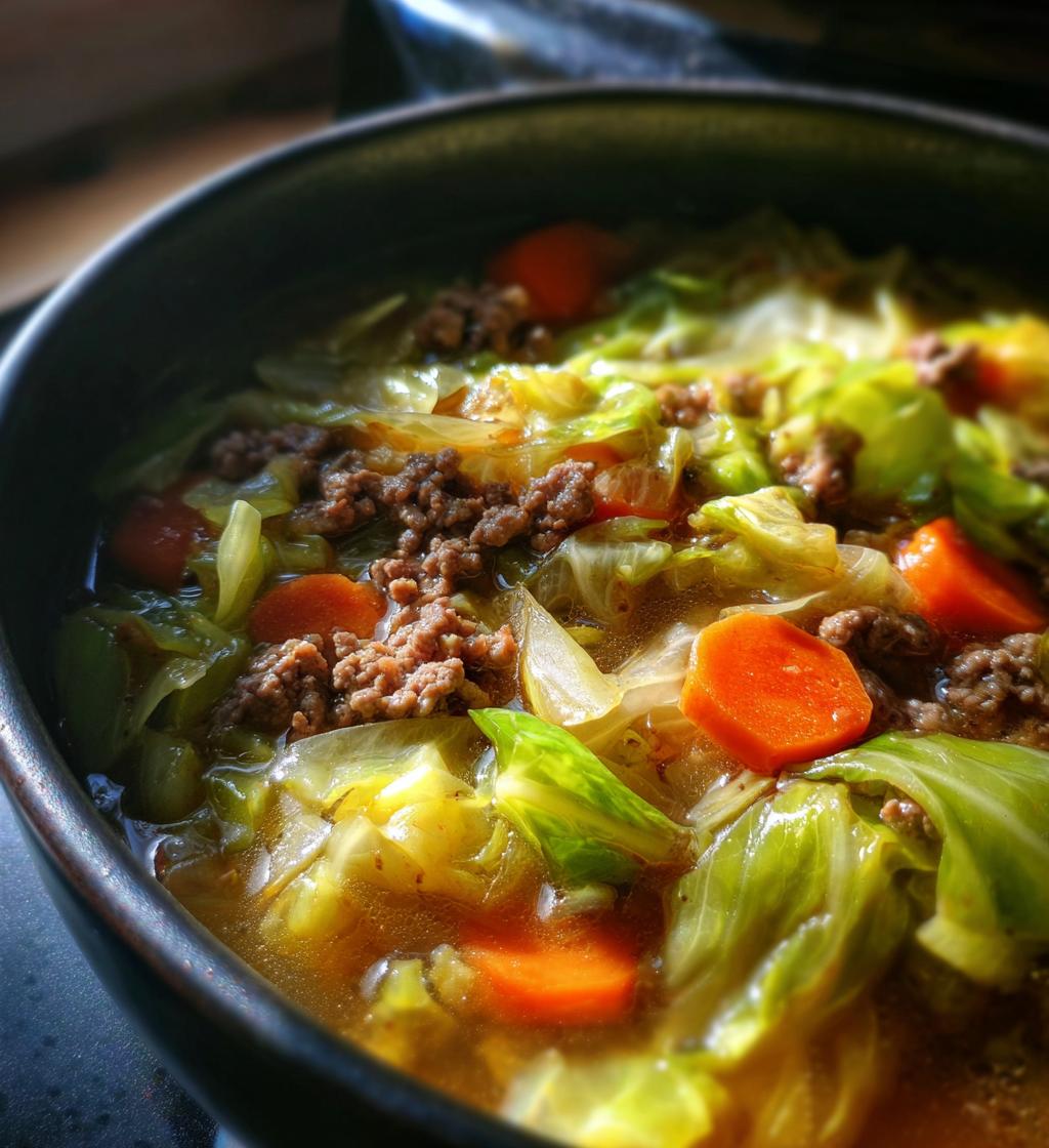 cabbage soup with ground beef
