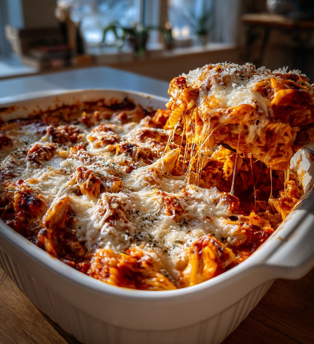 chicken pasta bake