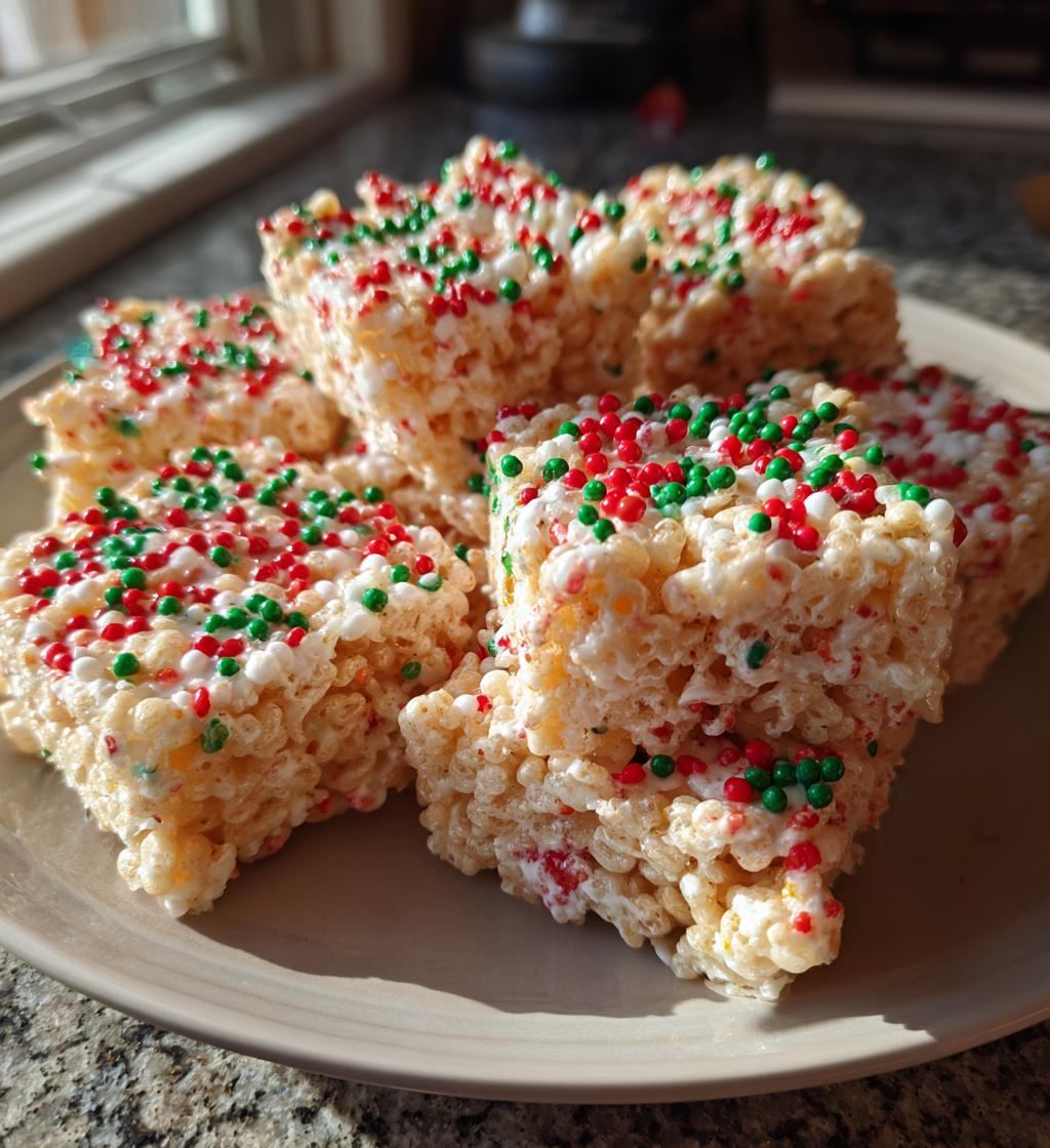christmas rice crispy treats
