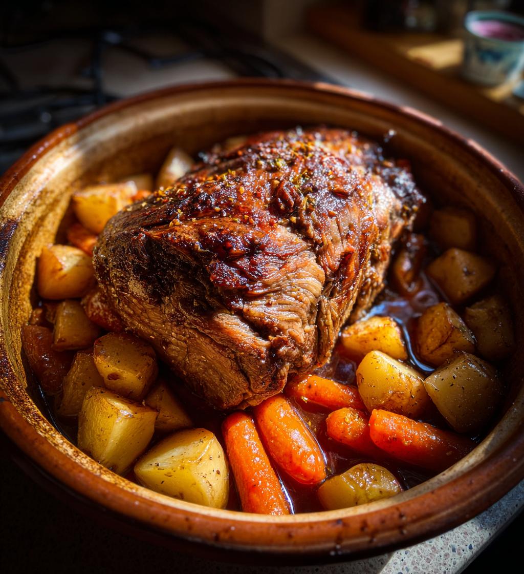 chuck roast in the oven