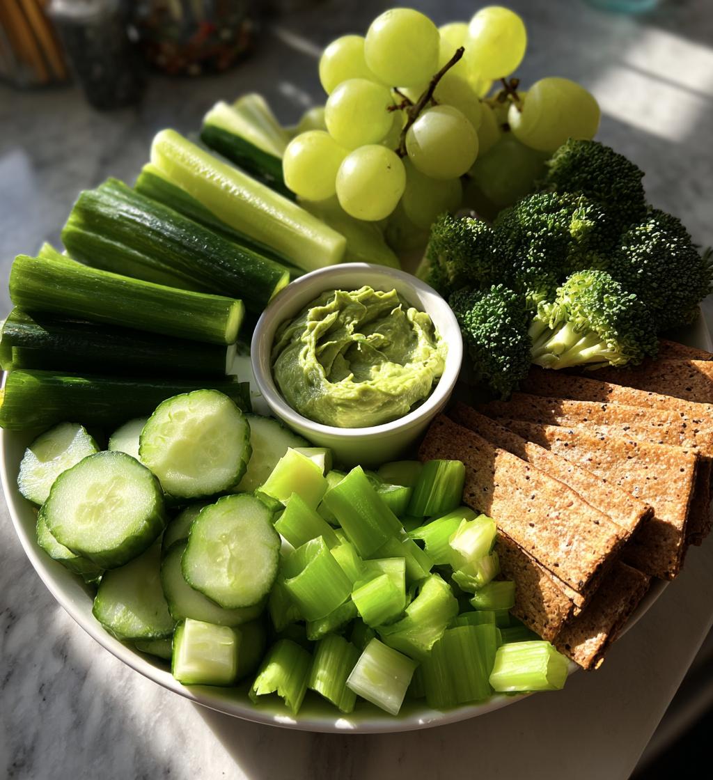 green snacks for color party