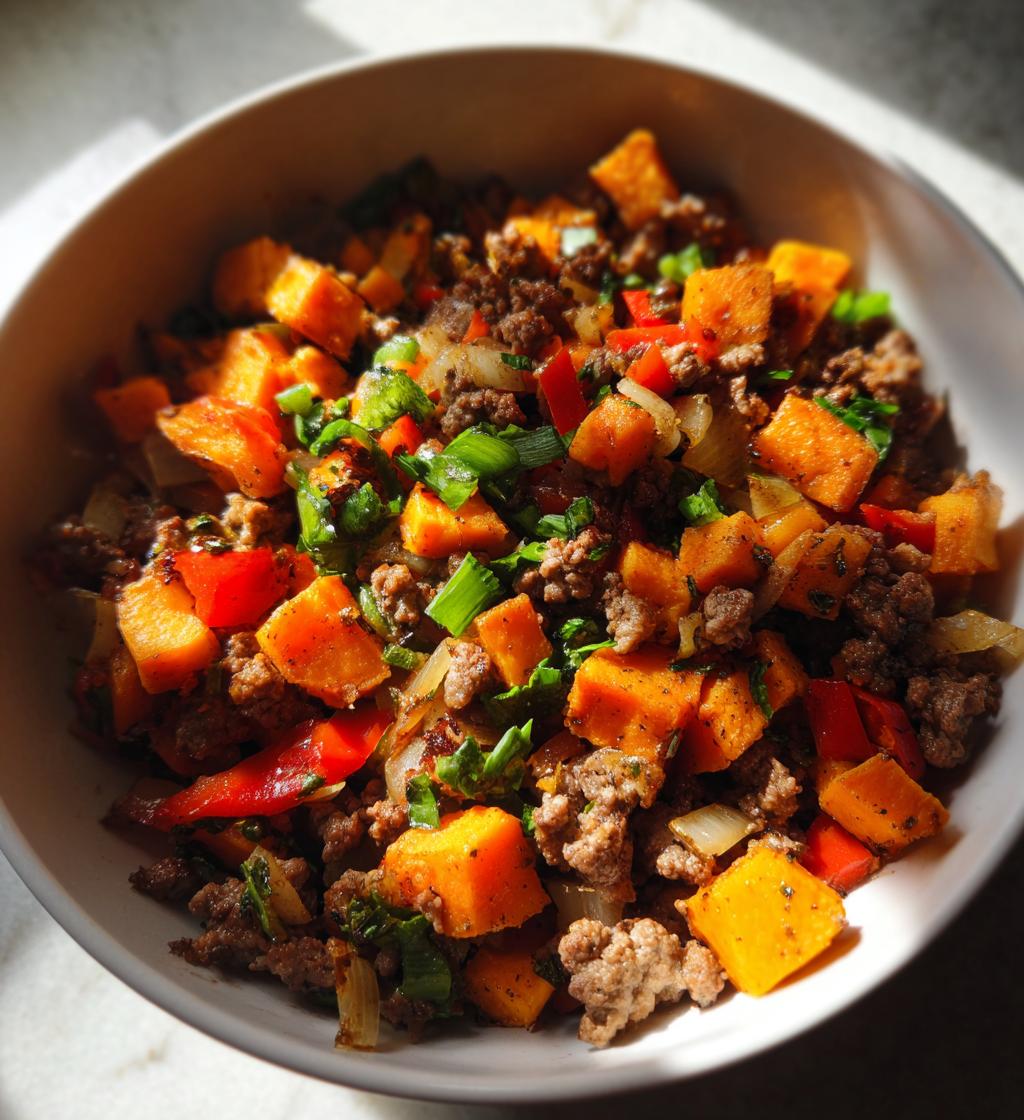 ground beef sweet potato recipes