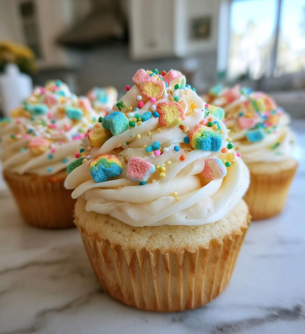 lucky charms cupcakes