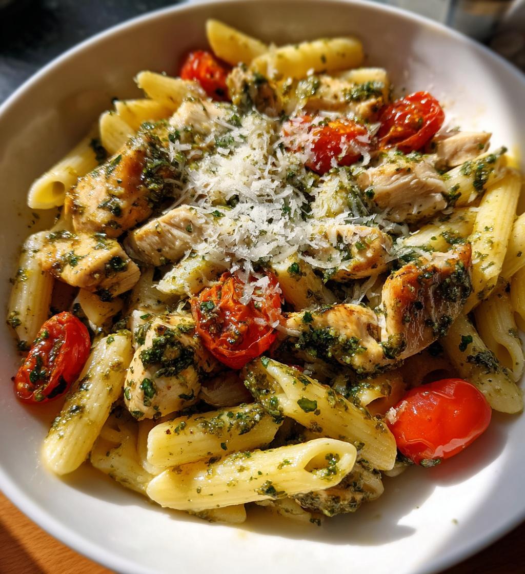 pesto chicken pasta