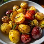 roasted red and yellow potatoes