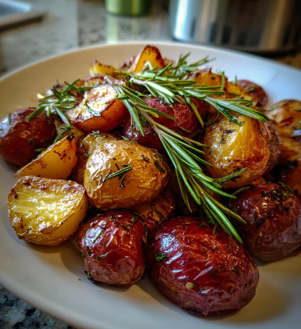roasted red and yellow potatoes