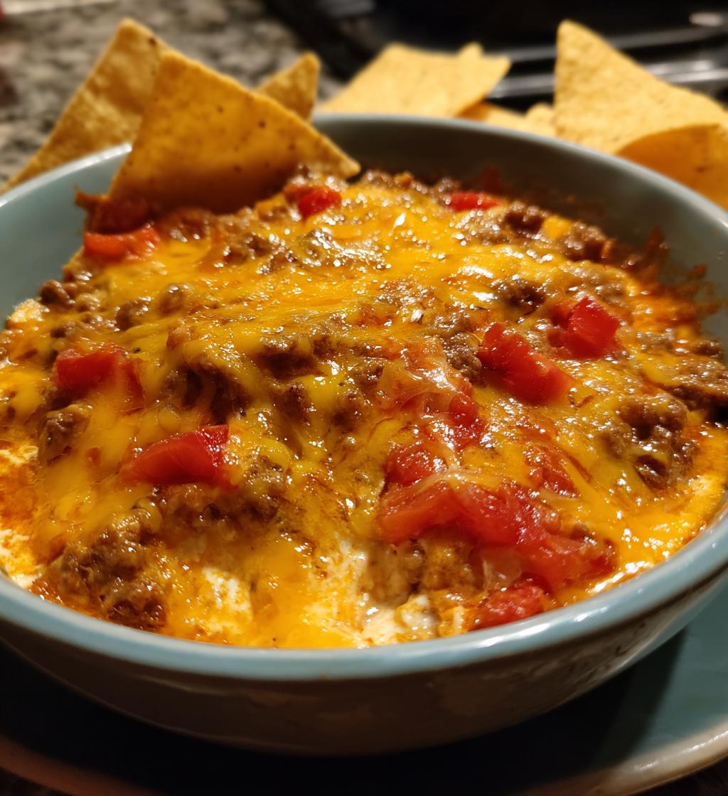 rotel dip with ground beef