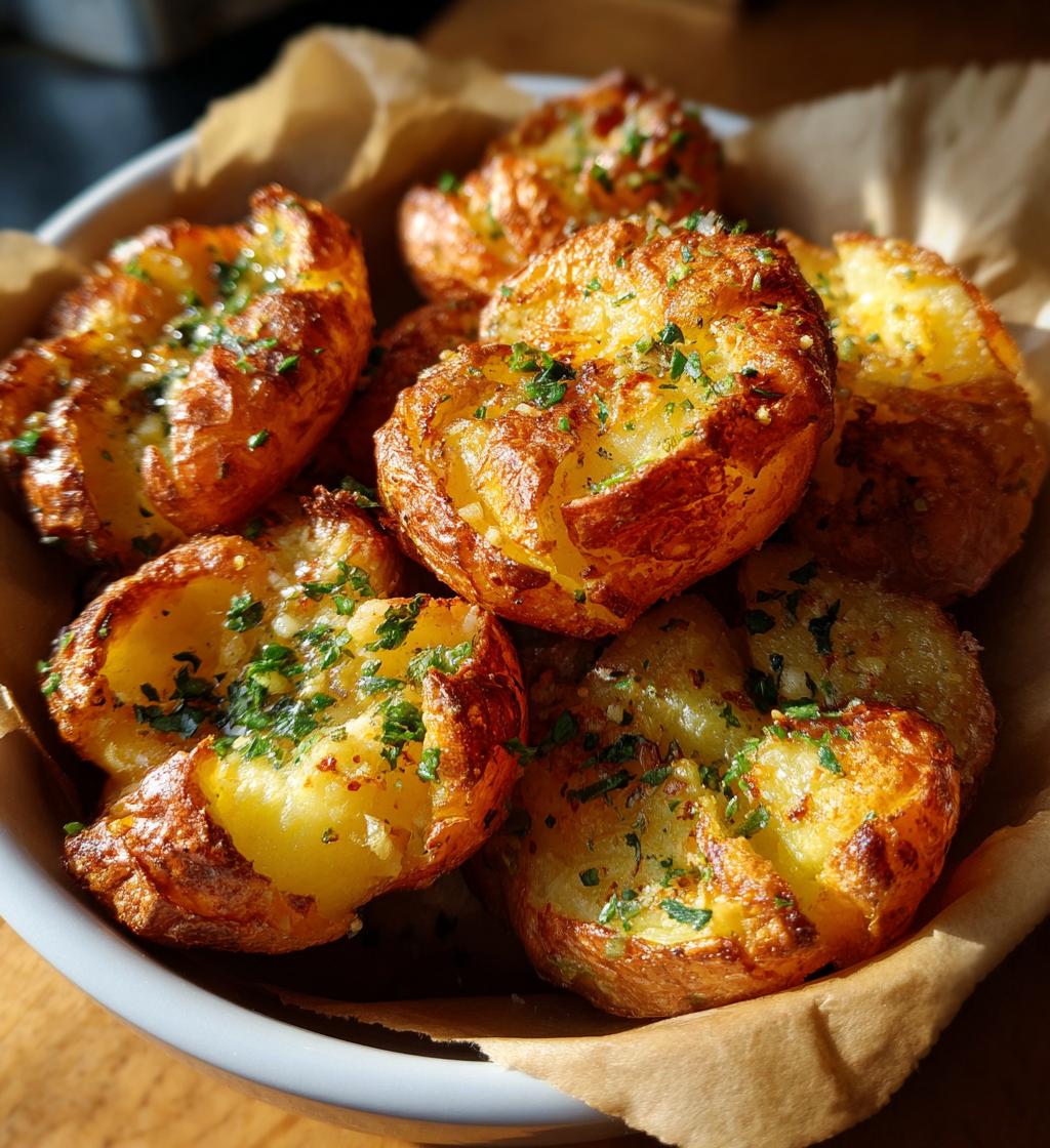 smashed potatoes