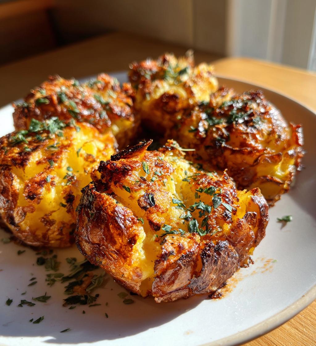 smashed potatoes