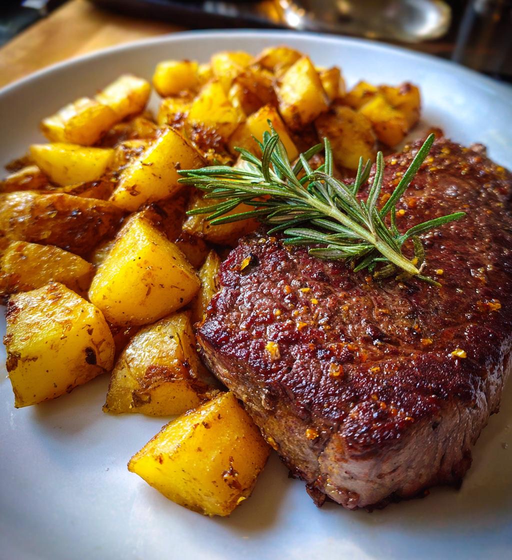 steak and potatoes