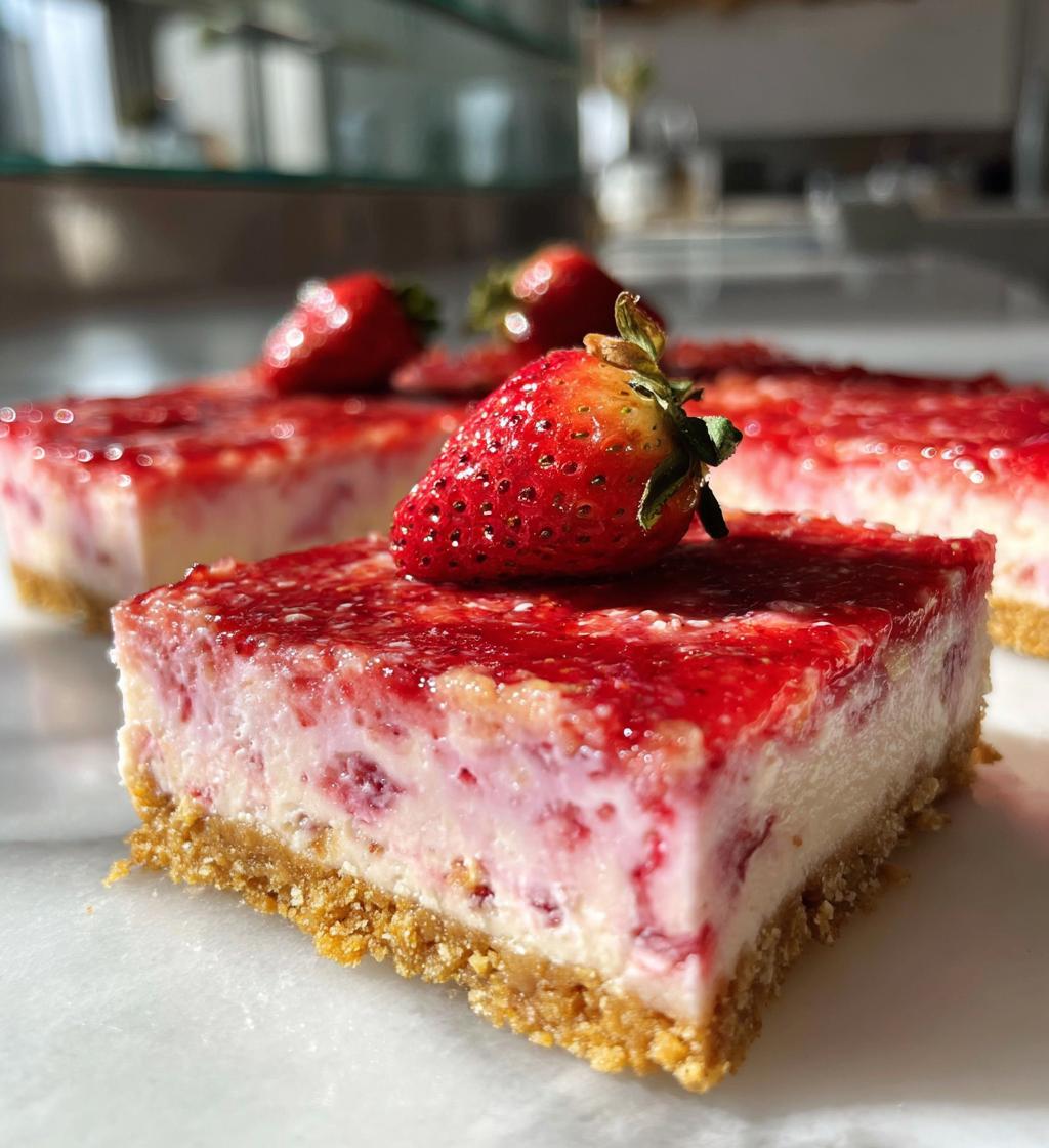 strawberry cheesecake bars recipes