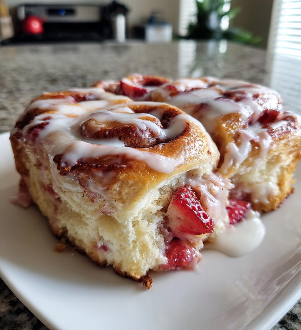 strawberry cinnamon rolls