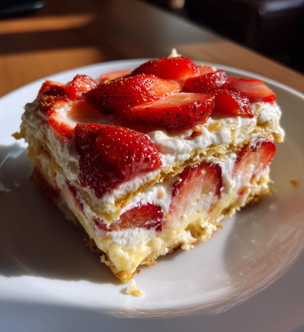 strawberry lasagna desserts