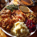 thanksgiving food table