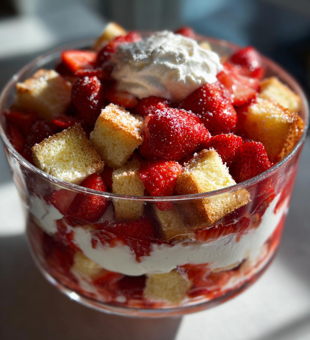 Air Fryer Strawberry Shortcake Trifle