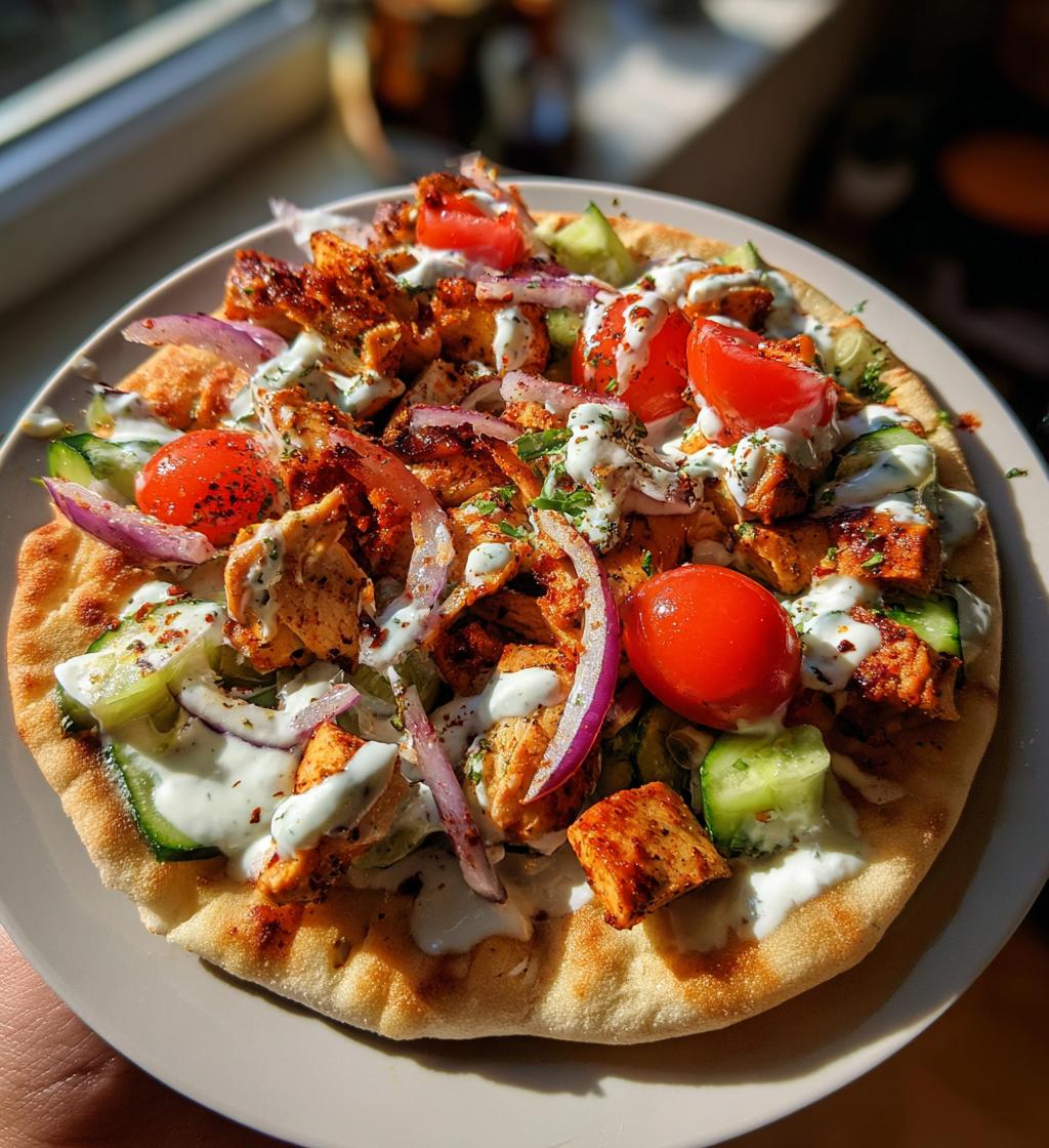 Easy Air Fryer Chicken Gyro Bowls
