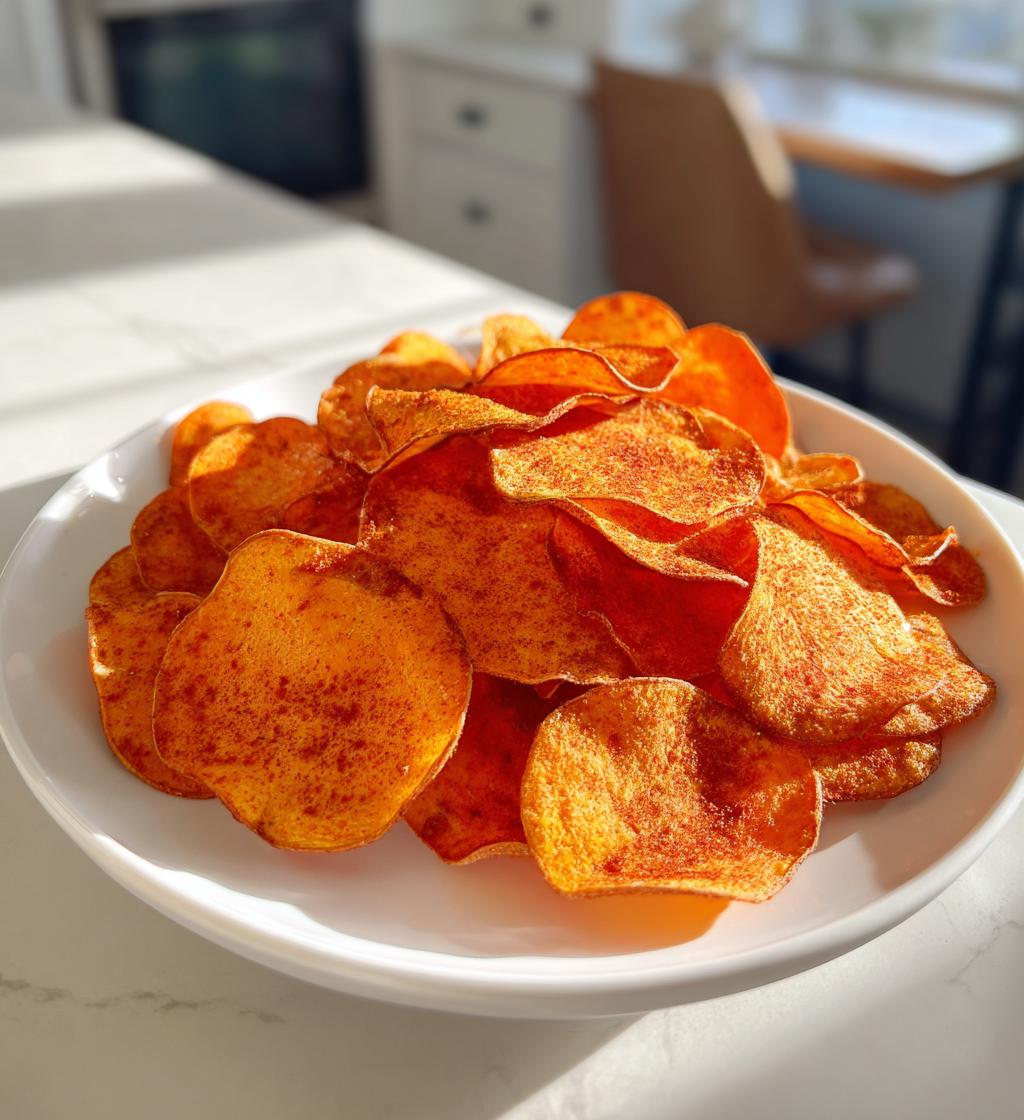 air fryer sweet potato chips