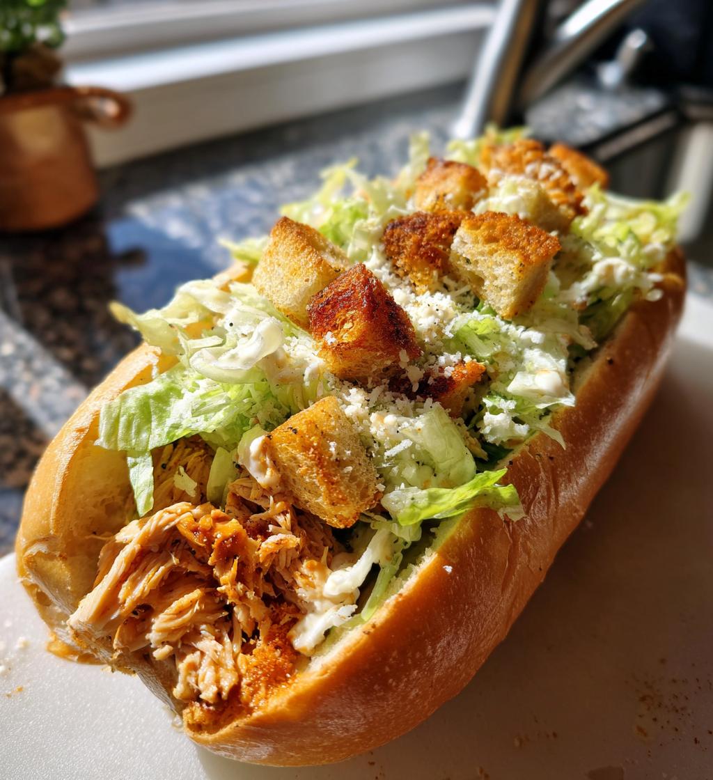 chicken caesar sandwich crockpot