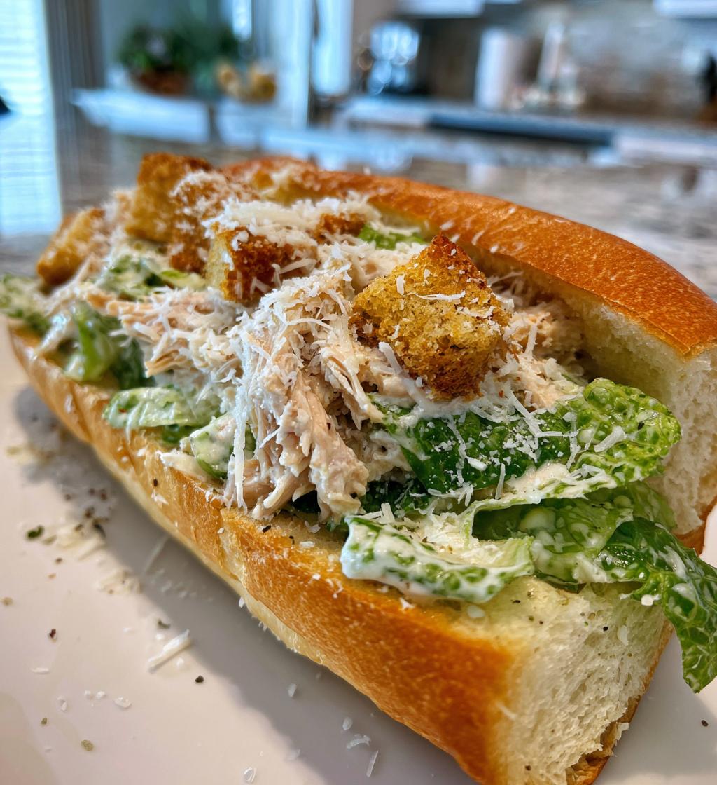 chicken caesar sandwiches crock pot