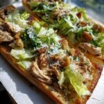 crispy chicken caesar pizza sandwich