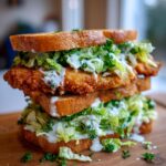 crispy chicken caesar sandwich - chili to choc