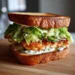 crispy chicken caesar sandwich simple home edit