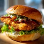 crispy chicken caesar sandwiches