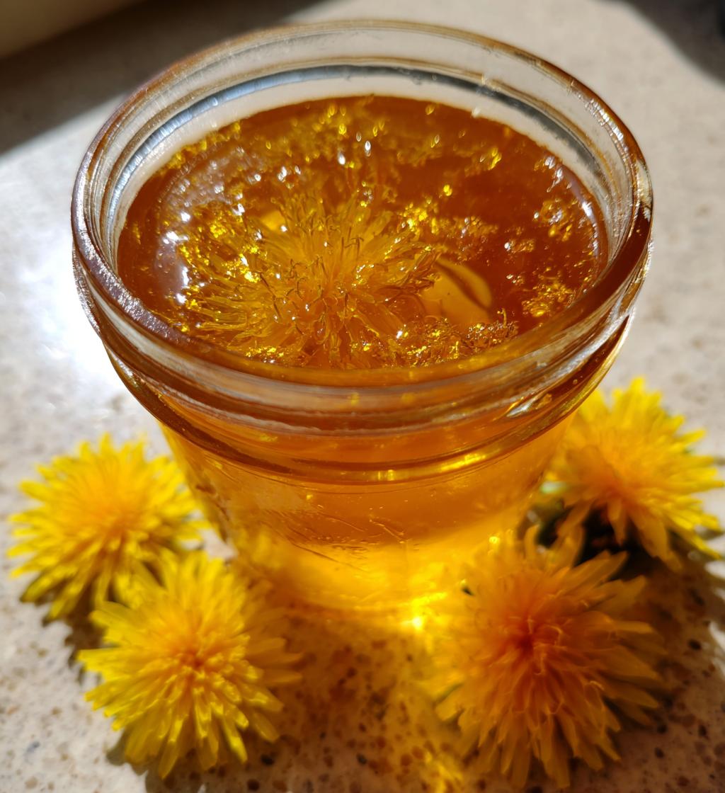 dandelion jelly recipe without pectin