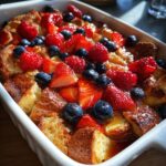 french toast casserole overnight fruit